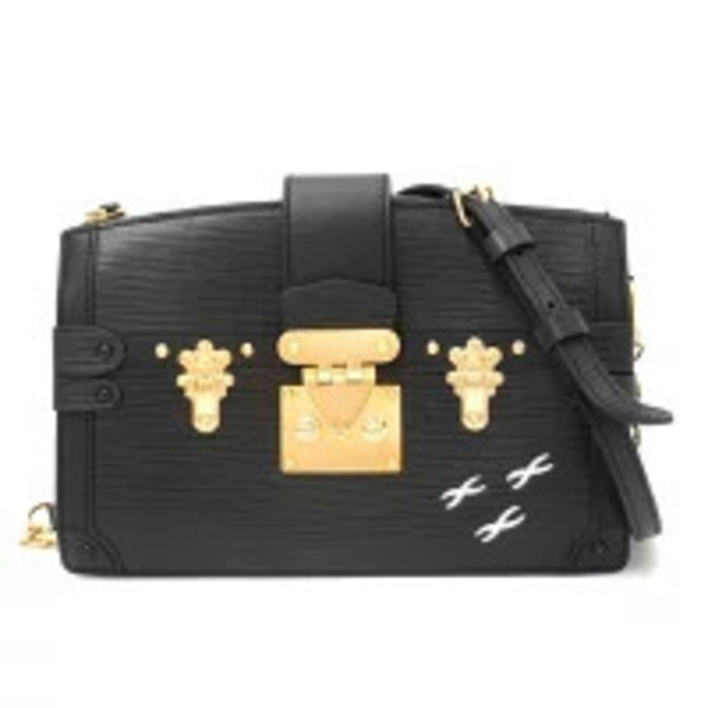 LOUIS VUITTON Trunk Clutch Epi Leather Noir Black AB
